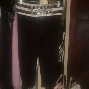 Victoria's Secret PINK foldover sequin yoga capris
